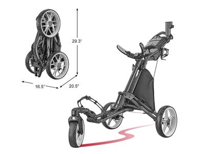 Golf Pull Carts - CaddyTek Caddylite Swivel 8 Golf Cart