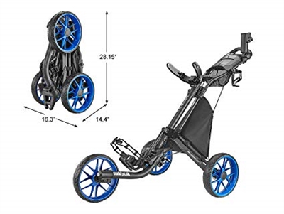 Golf Push Cart - CaddyTek Caddylite 3 Wheel - EZ V8